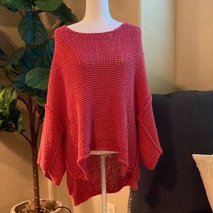 EUC Free People Oversized Loose Knit Sweater